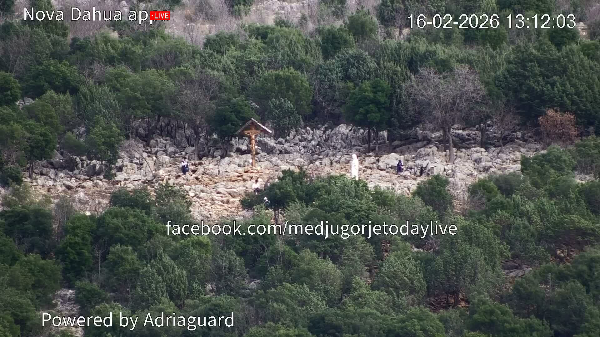 Medjugorje, Apparition Hill Prayer Area Live Cam - Bijakovici, Citluk, Herzegovina-Neretva, Federation of Bosnia and Herzegovina, Bosnia and Herzegovina
