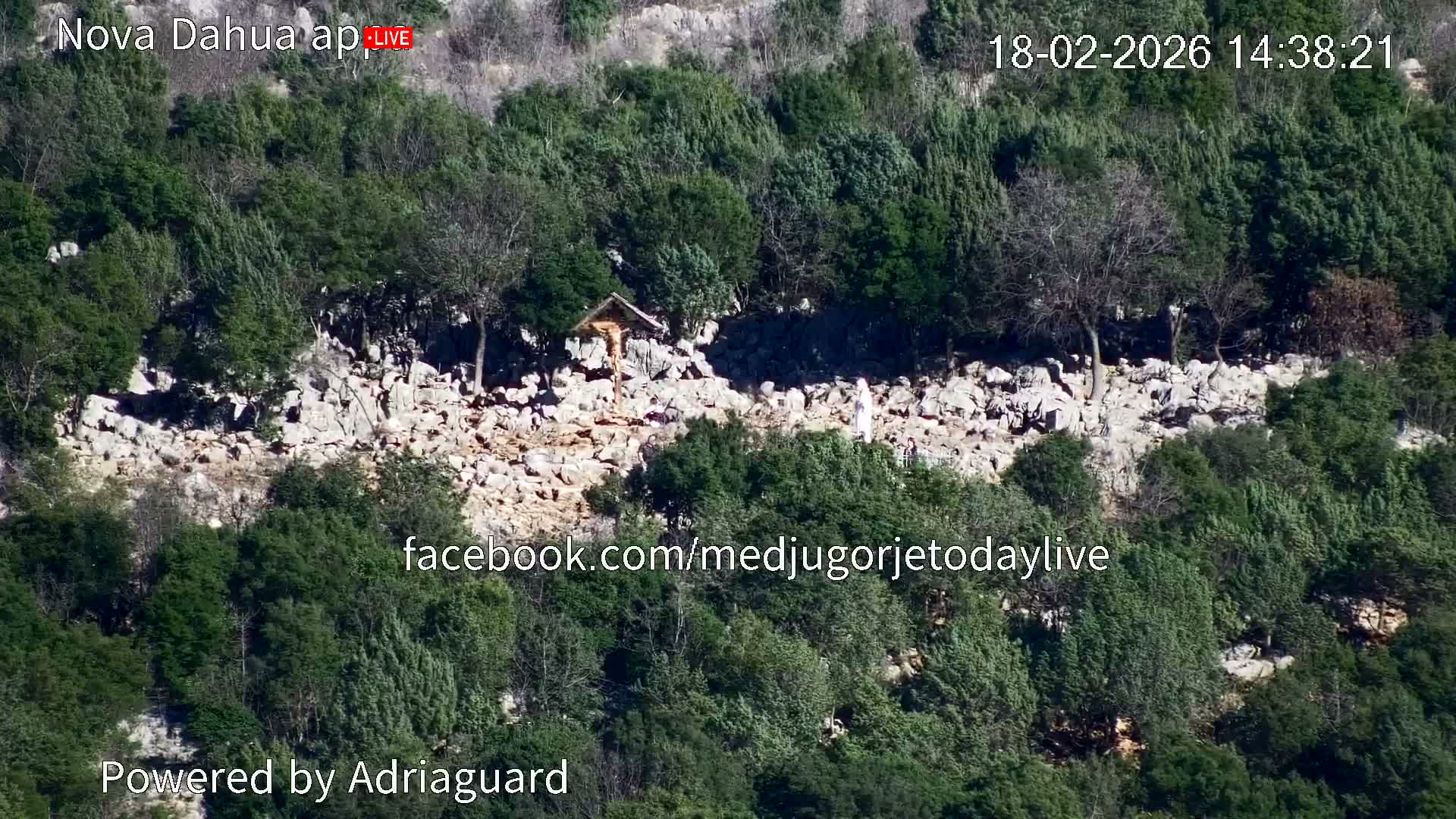 Medjugorje, Apparition Hill Prayer Area Live Cam - Bijakovici, Citluk, Herzegovina-Neretva, Federation of Bosnia and Herzegovina, Bosnia and Herzegovina