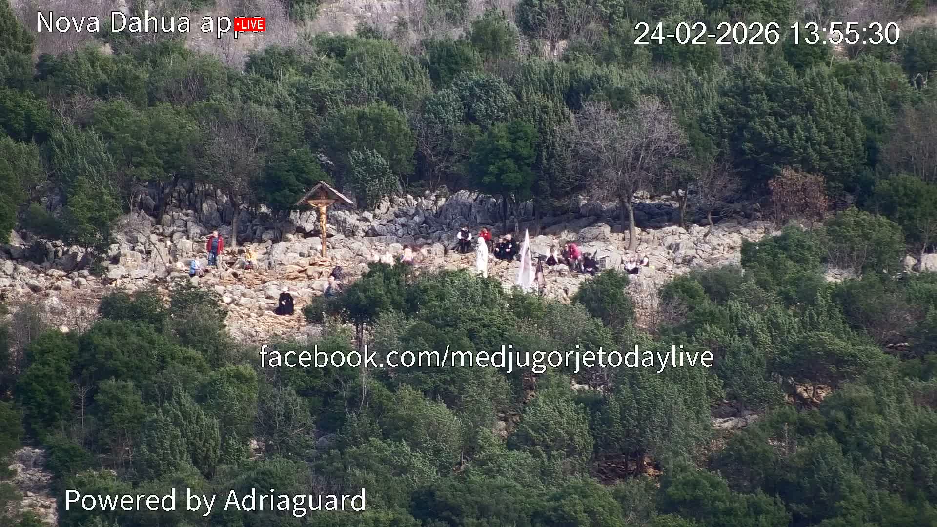 Medjugorje, Apparition Hill Prayer Area Live Cam - Bijakovici, Citluk, Herzegovina-Neretva, Federation of Bosnia and Herzegovina, Bosnia and Herzegovina