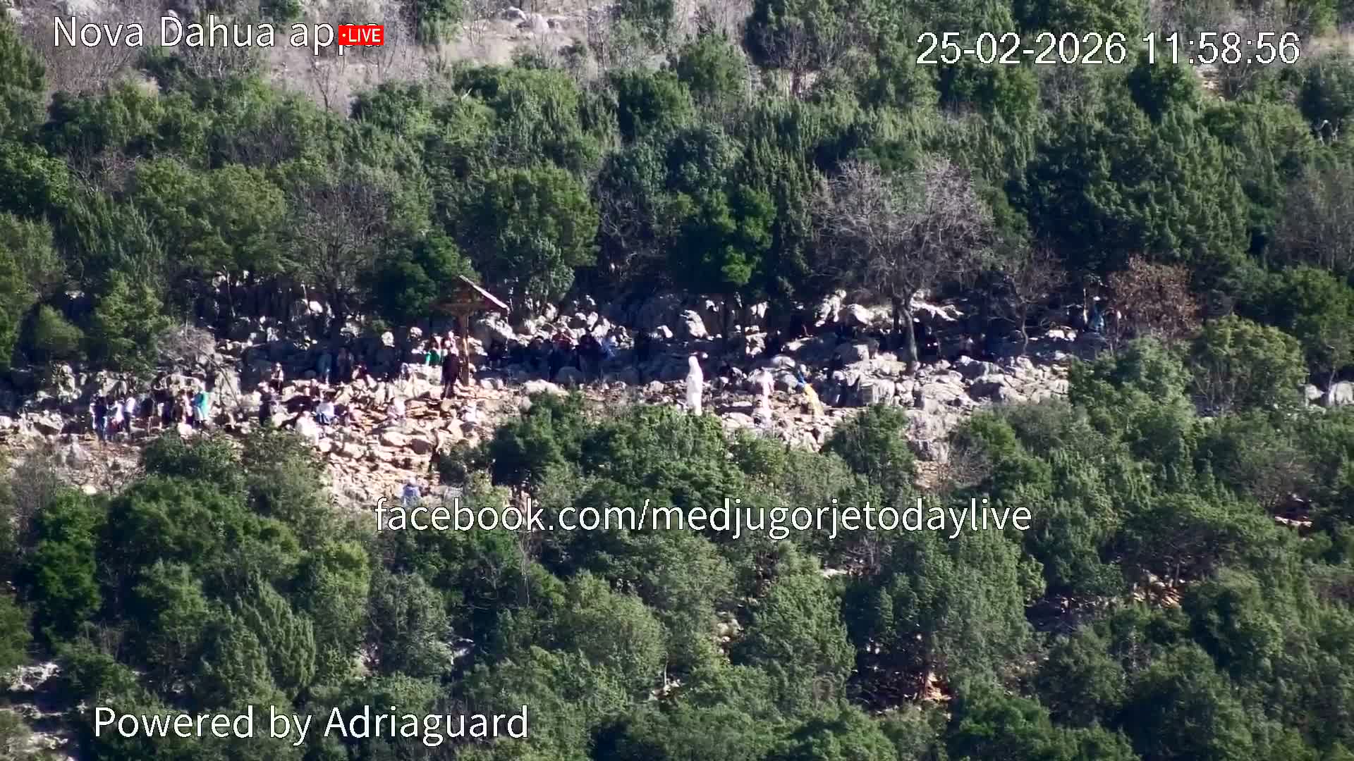 Medjugorje, Apparition Hill Prayer Area Live Cam - Bijakovici, Citluk, Herzegovina-Neretva, Federation of Bosnia and Herzegovina, Bosnia and Herzegovina