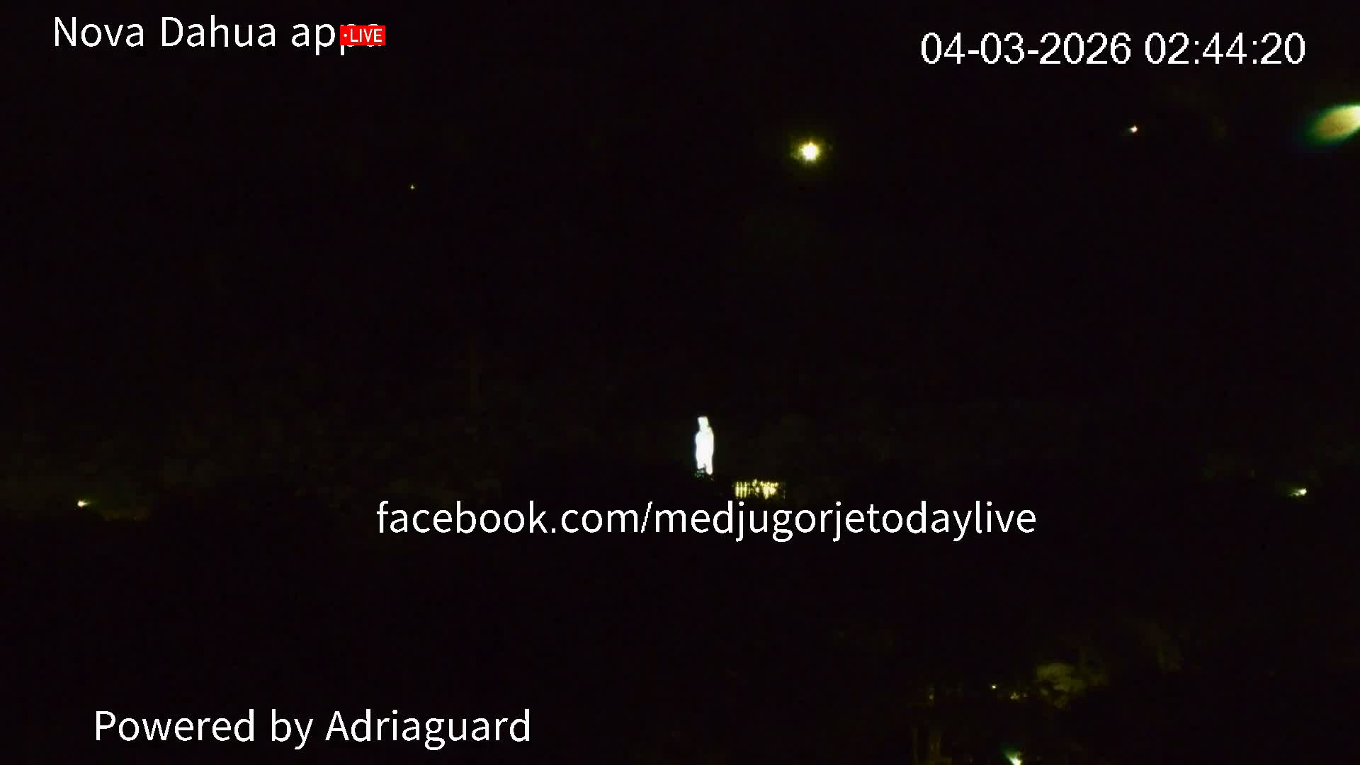 Medjugorje, Apparition Hill Prayer Area Live Cam - Bijakovici, Citluk, Herzegovina-Neretva, Federation of Bosnia and Herzegovina, Bosnia and Herzegovina
