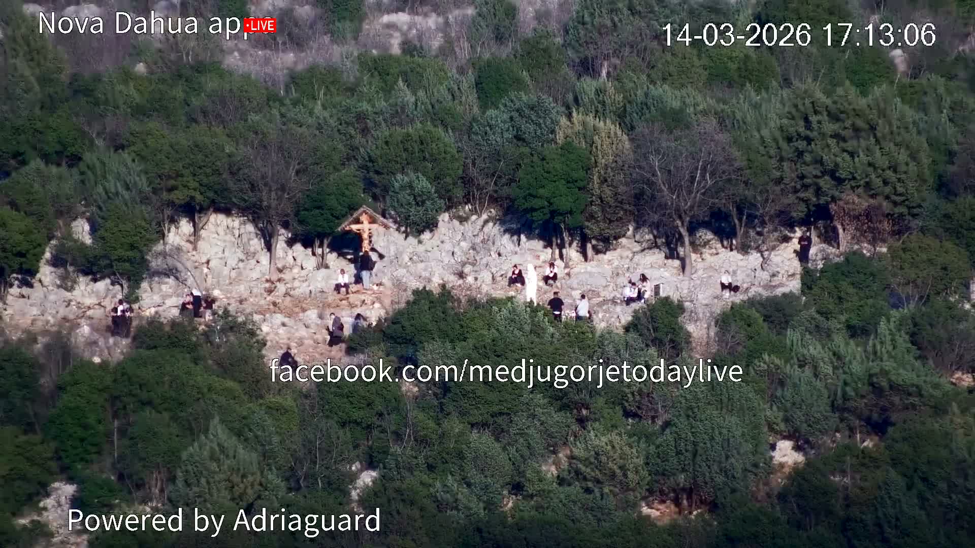 Medjugorje, Apparition Hill Prayer Area Live Cam - Bijakovici, Citluk, Herzegovina-Neretva, Federation of Bosnia and Herzegovina, Bosnia and Herzegovina