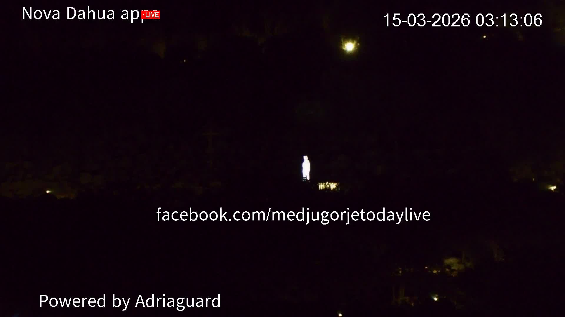 Medjugorje, Apparition Hill Prayer Area Live Cam - Bijakovici, Citluk, Herzegovina-Neretva, Federation of Bosnia and Herzegovina, Bosnia and Herzegovina