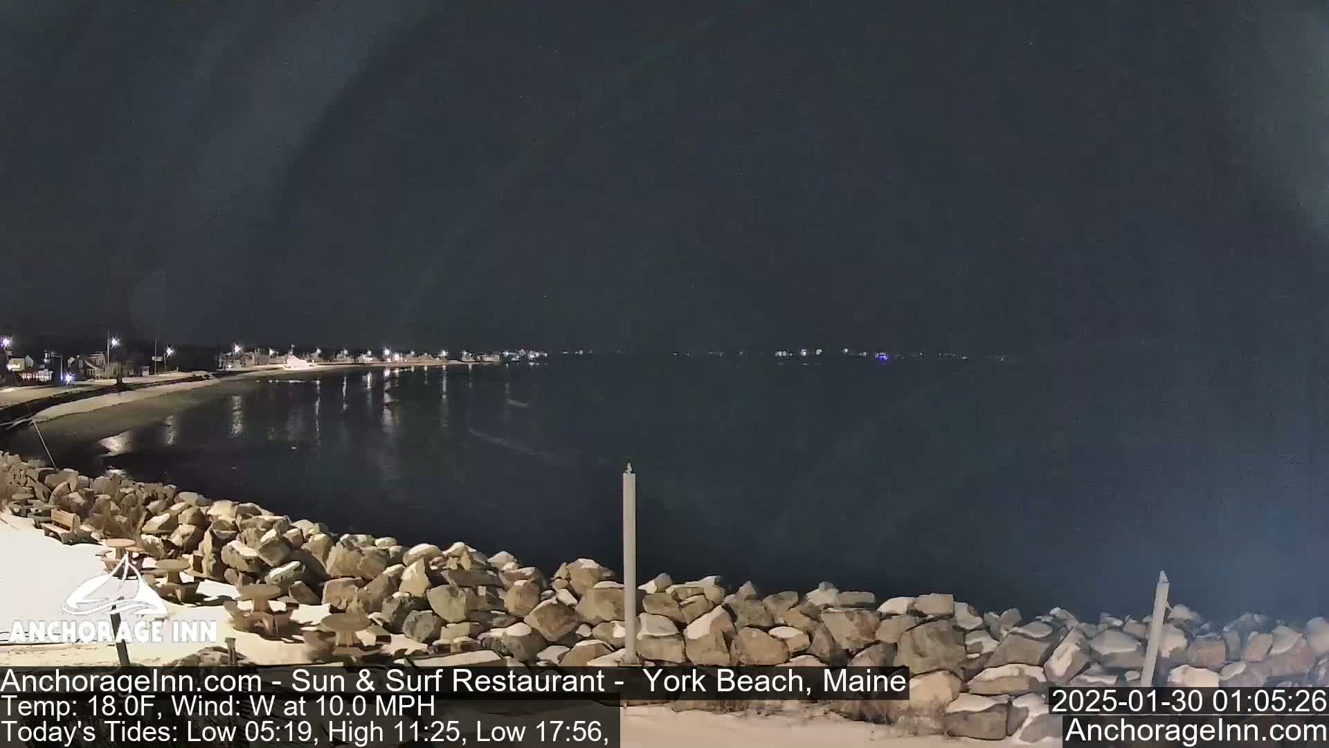 York Beach Ocean Surf Live Cam- Maine, USA
