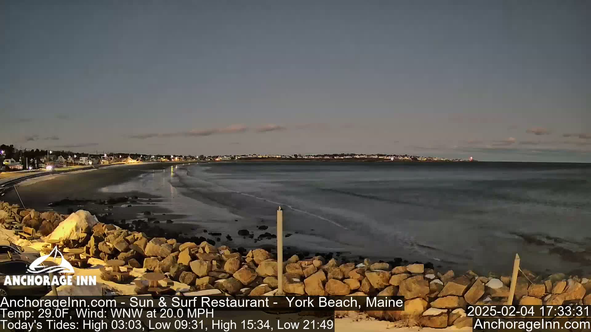 York Beach Ocean Surf Live Cam- Maine, USA