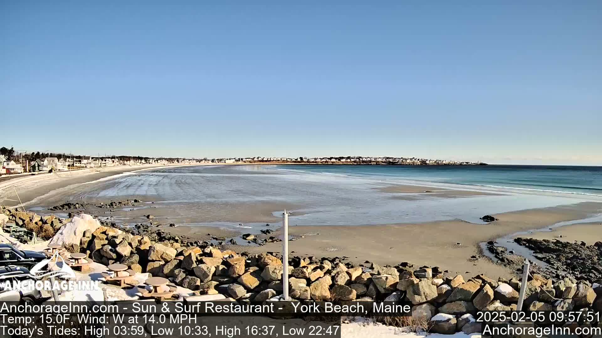 York Beach Ocean Surf Live Cam- Maine, USA
