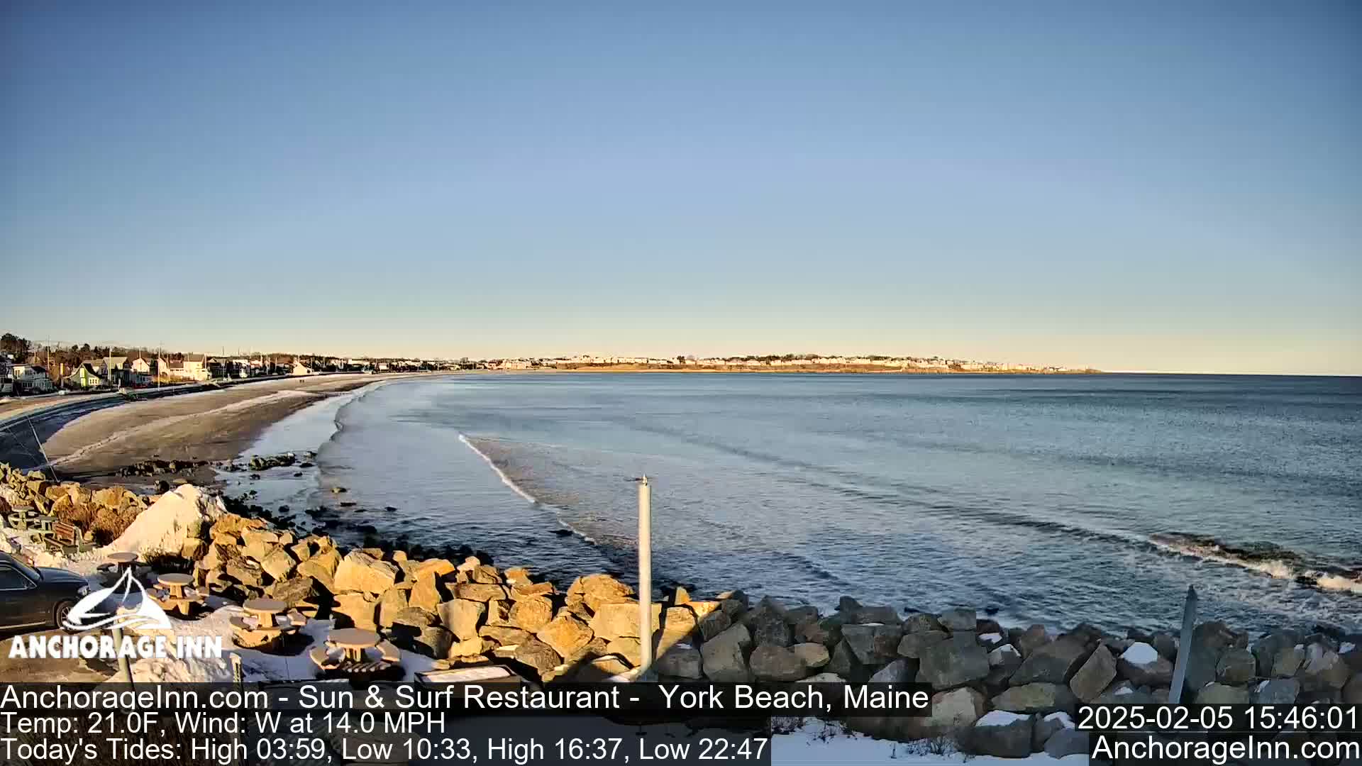 York Beach Ocean Surf Live Cam- Maine, USA