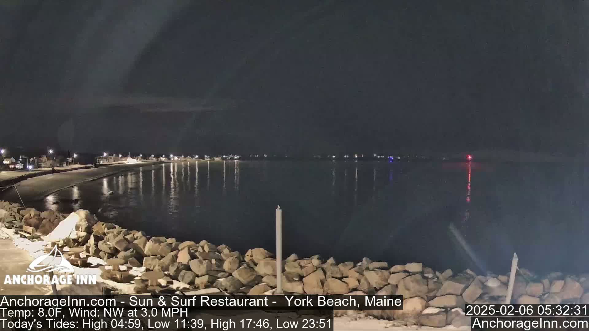 York Beach Ocean Surf Live Cam- Maine, USA