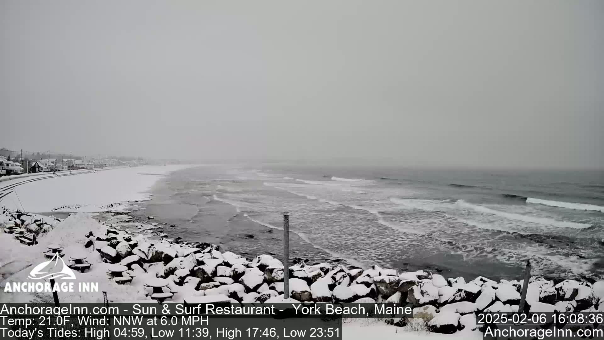York Beach Ocean Surf Live Cam- Maine, USA
