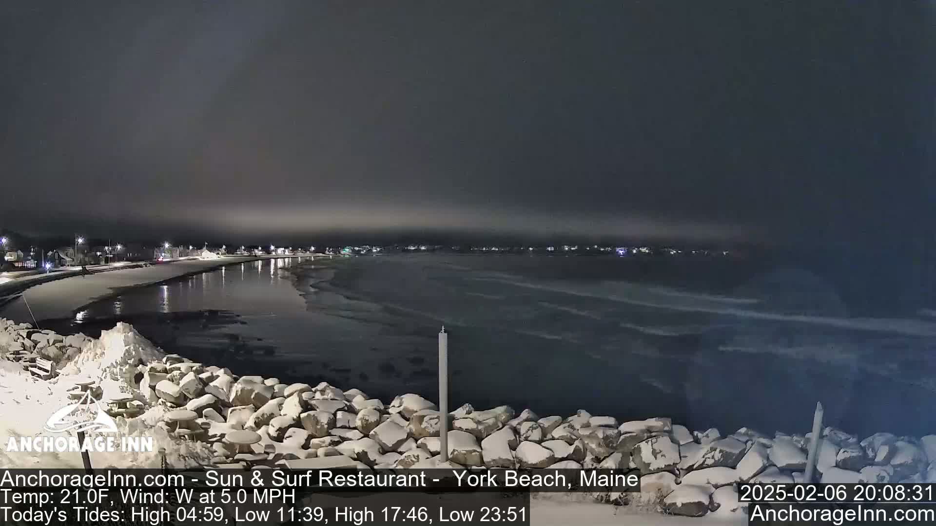York Beach Ocean Surf Live Cam- Maine, USA