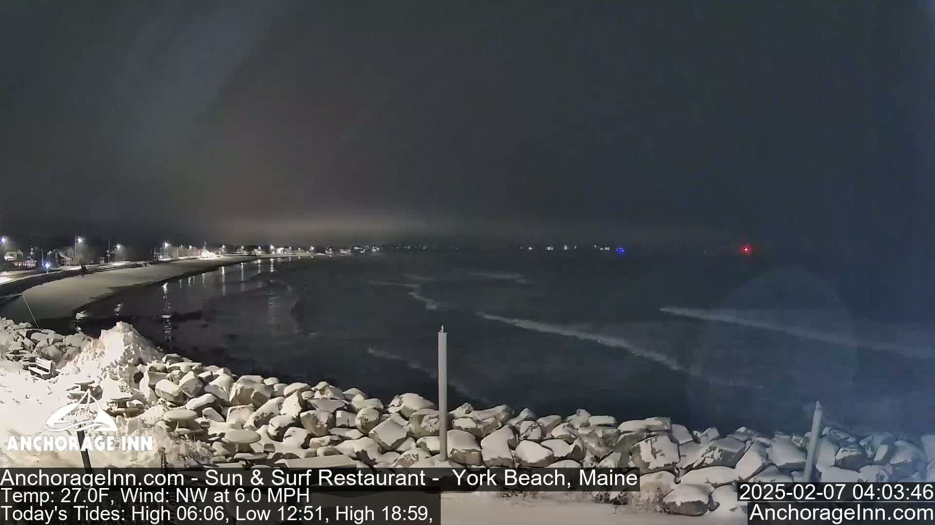 York Beach Ocean Surf Live Cam- Maine, USA