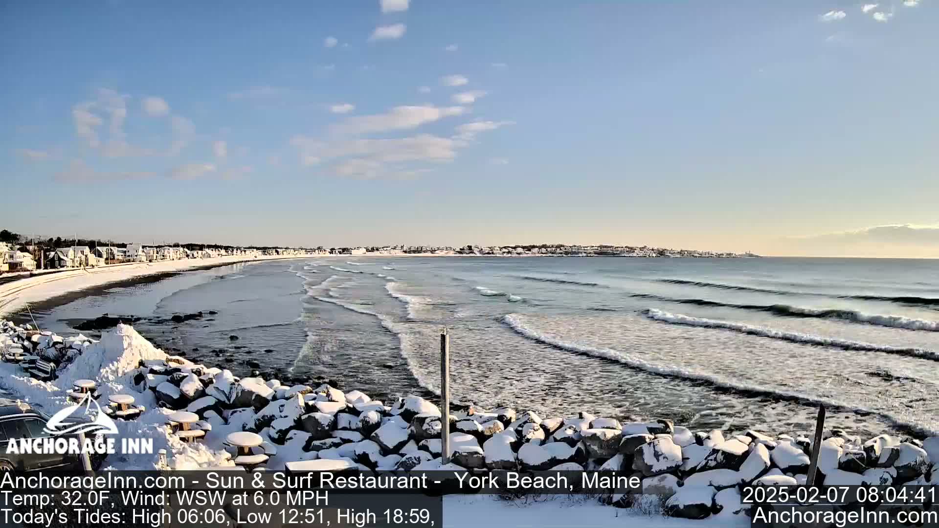 York Beach Ocean Surf Live Cam- Maine, USA