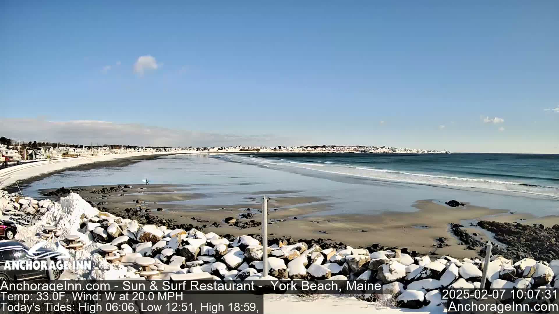 York Beach Ocean Surf Live Cam- Maine, USA