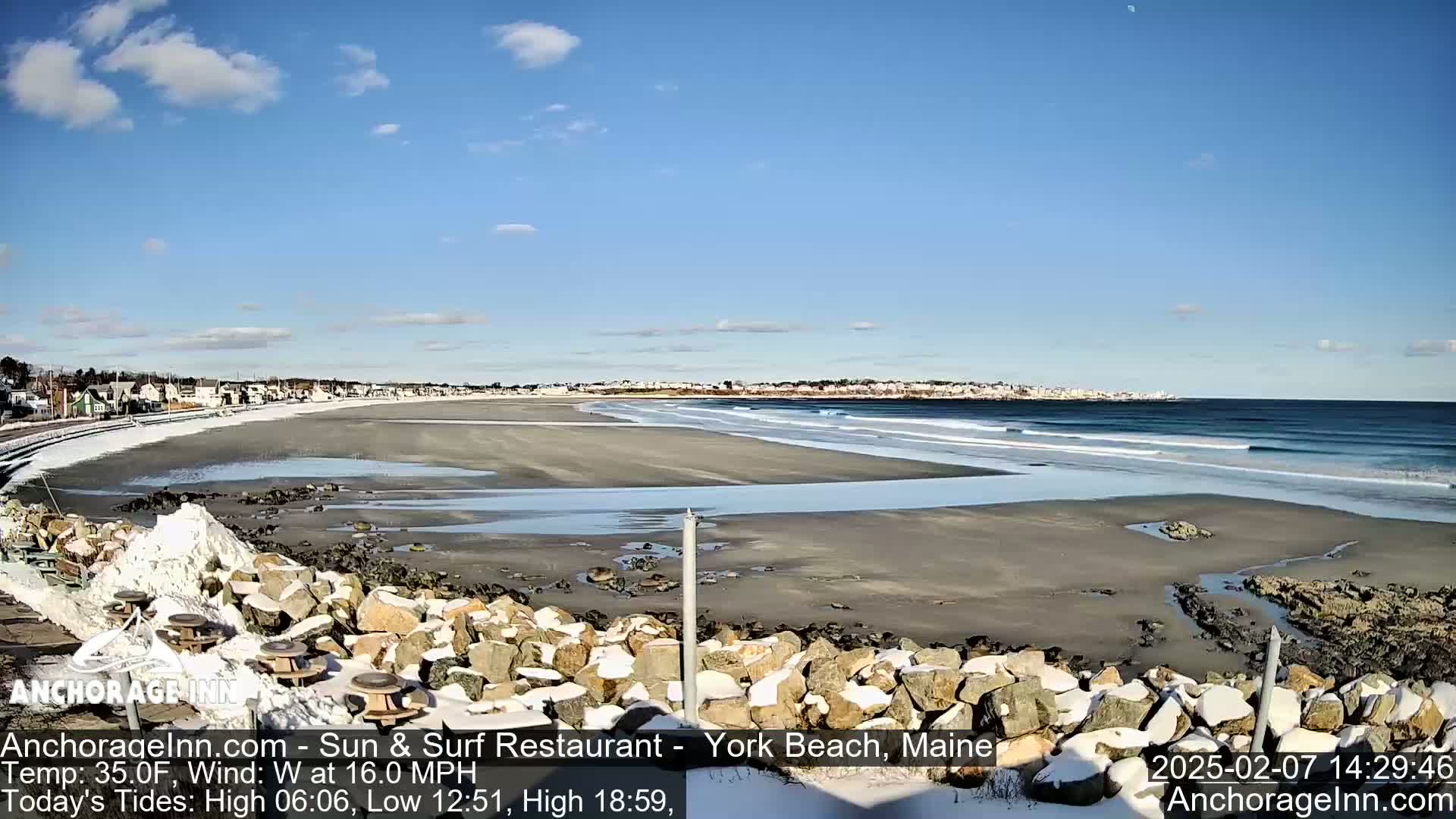 York Beach Ocean Surf Live Cam- Maine, USA