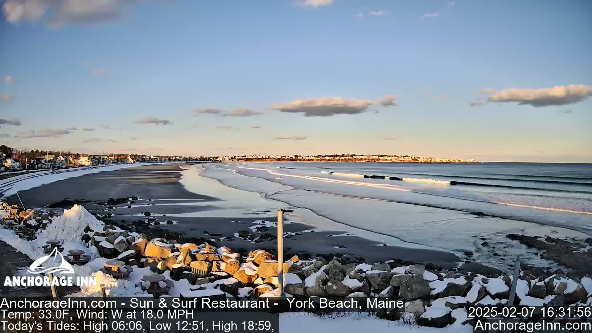 York Beach Ocean Surf Live Cam- Maine, USA