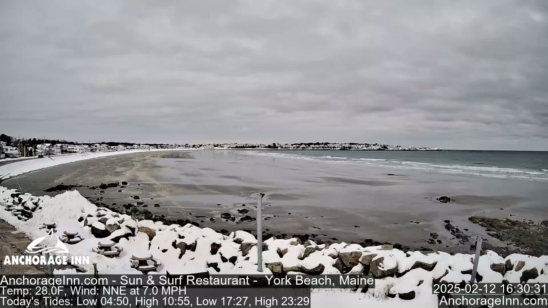 York Beach Ocean Surf Live Cam- Maine, USA