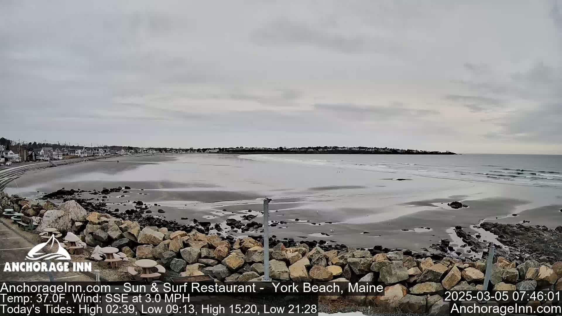 York Beach Ocean Surf Live Cam- Maine, USA