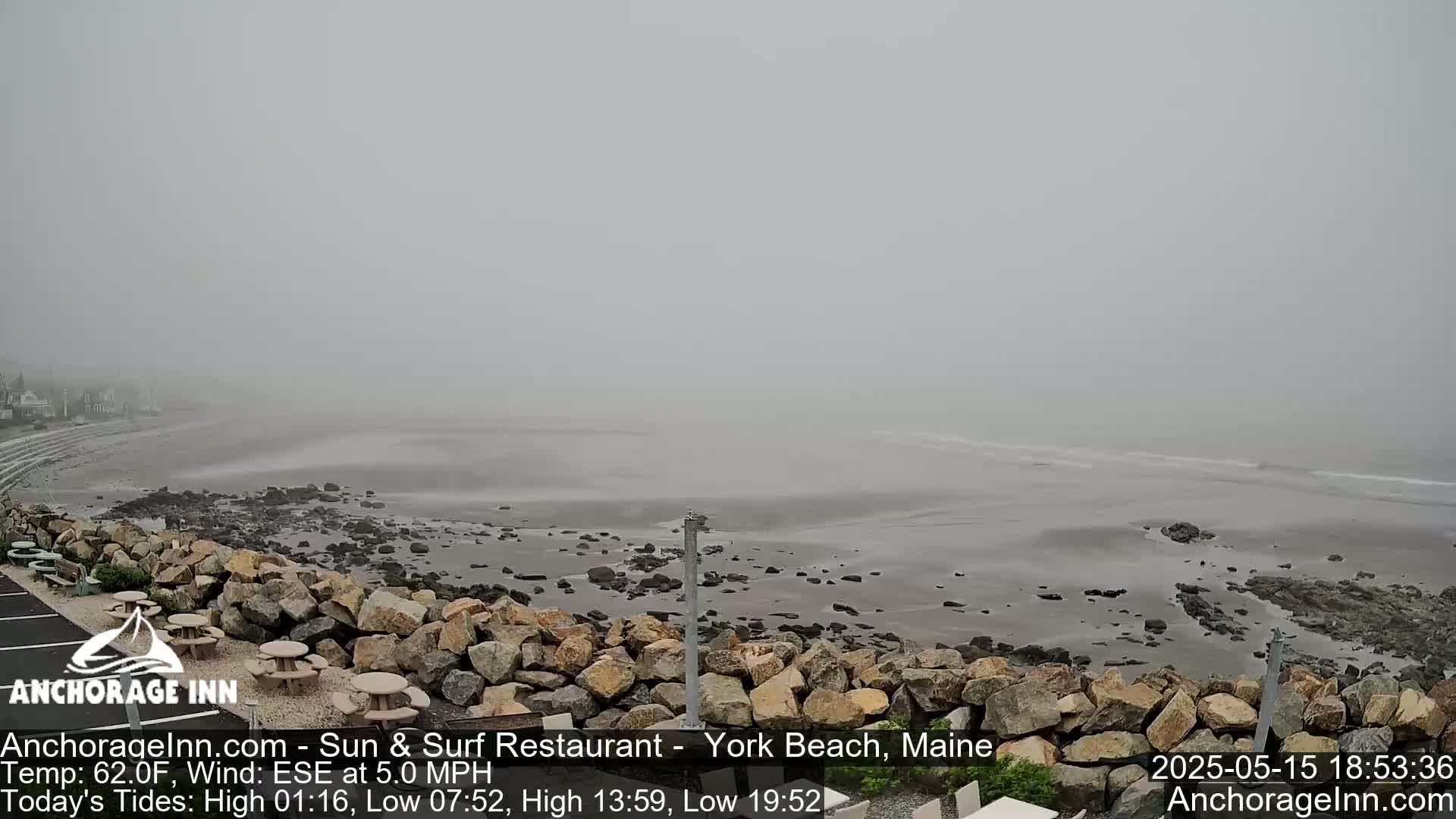 York Beach Ocean Surf Live Cam- Maine, USA