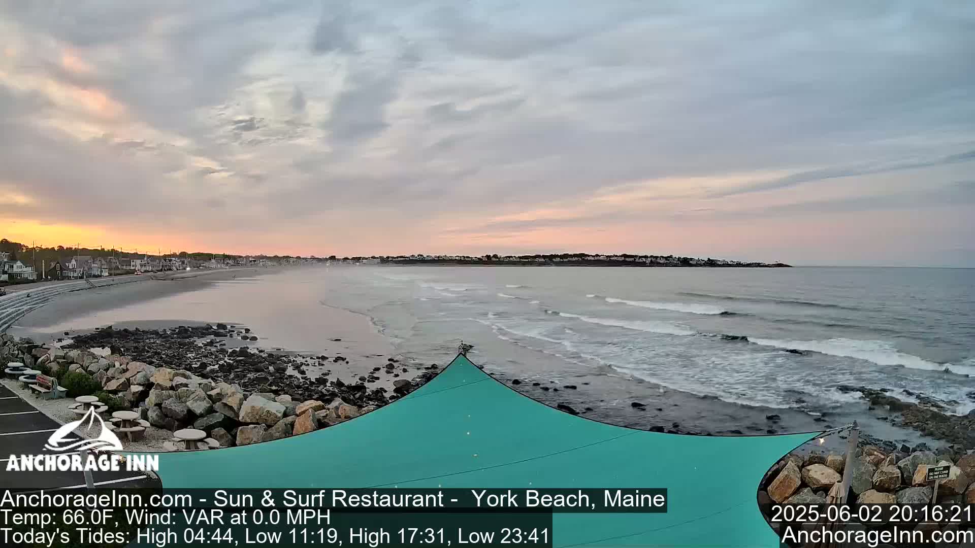 York Beach Ocean Surf Live Cam- Maine, USA