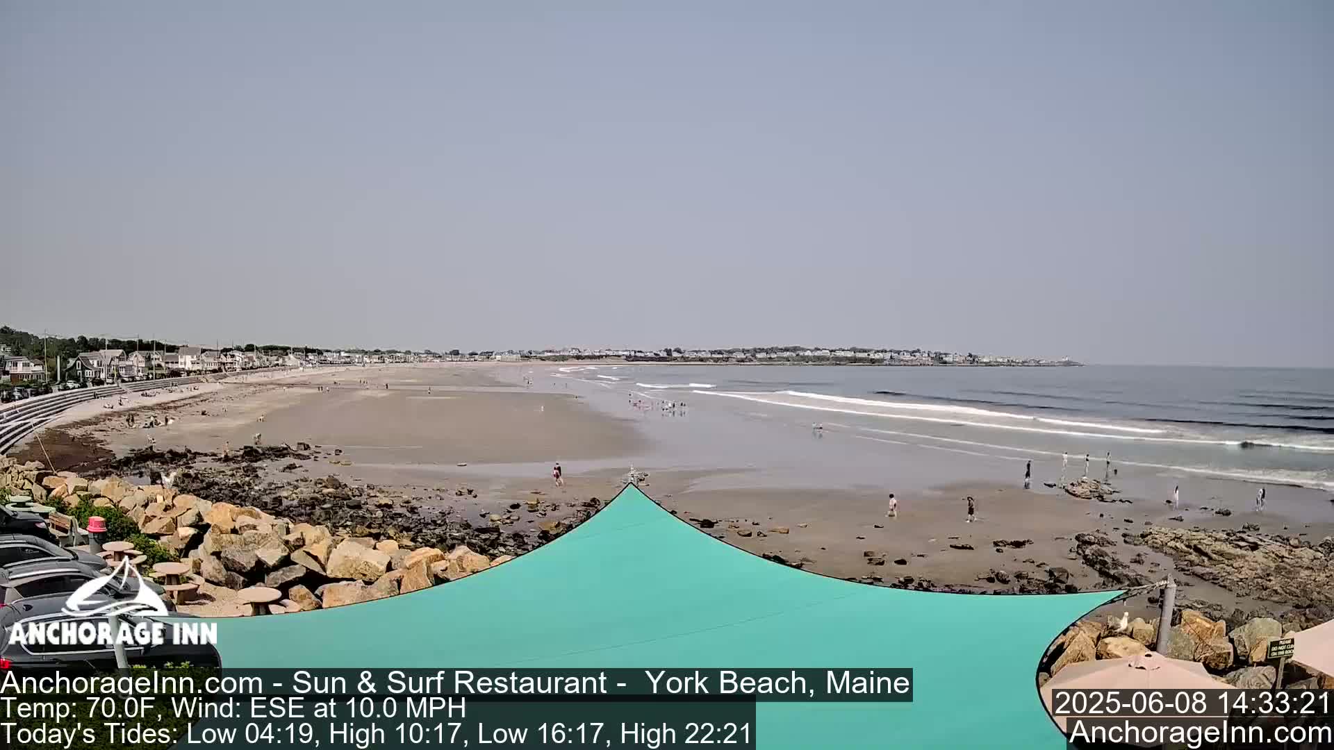 York Beach Ocean Surf Live Cam- Maine, USA