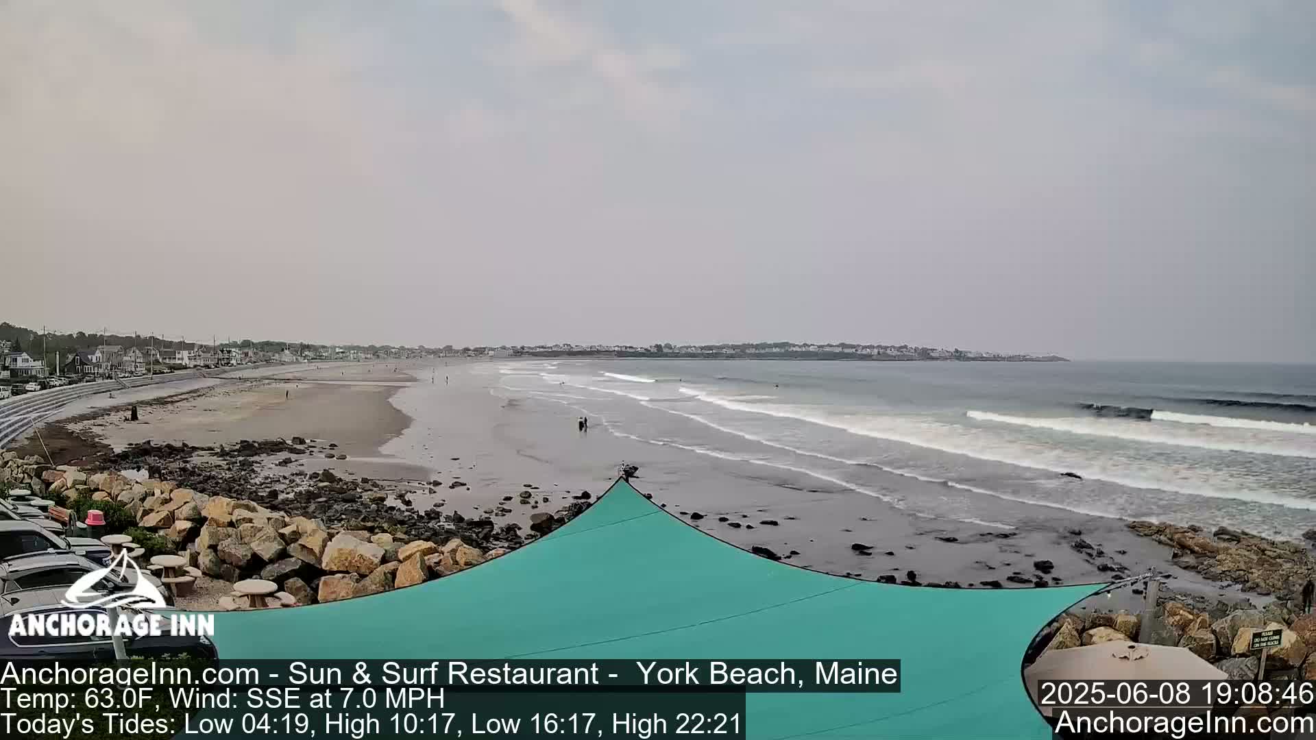 York Beach Ocean Surf Live Cam- Maine, USA