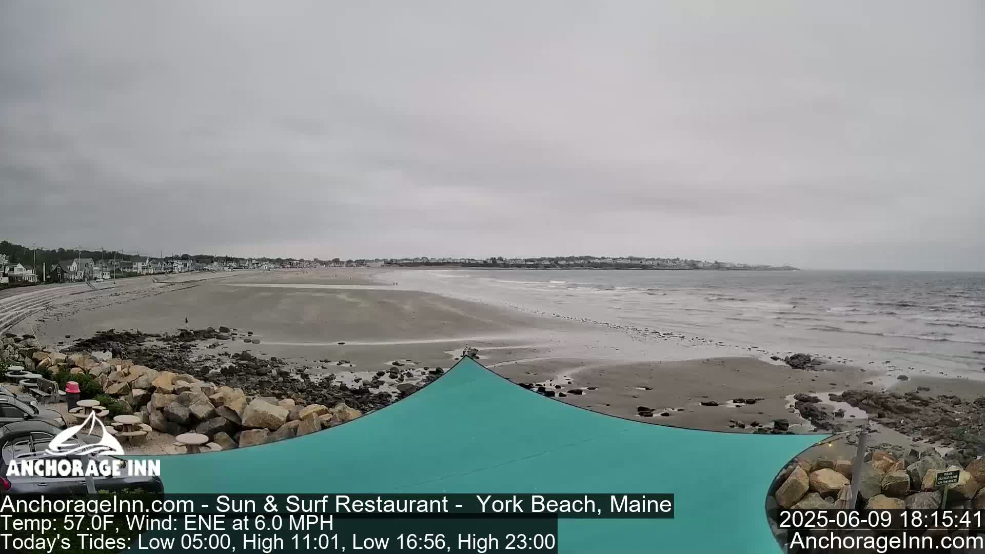 York Beach Ocean Surf Live Cam- Maine, USA