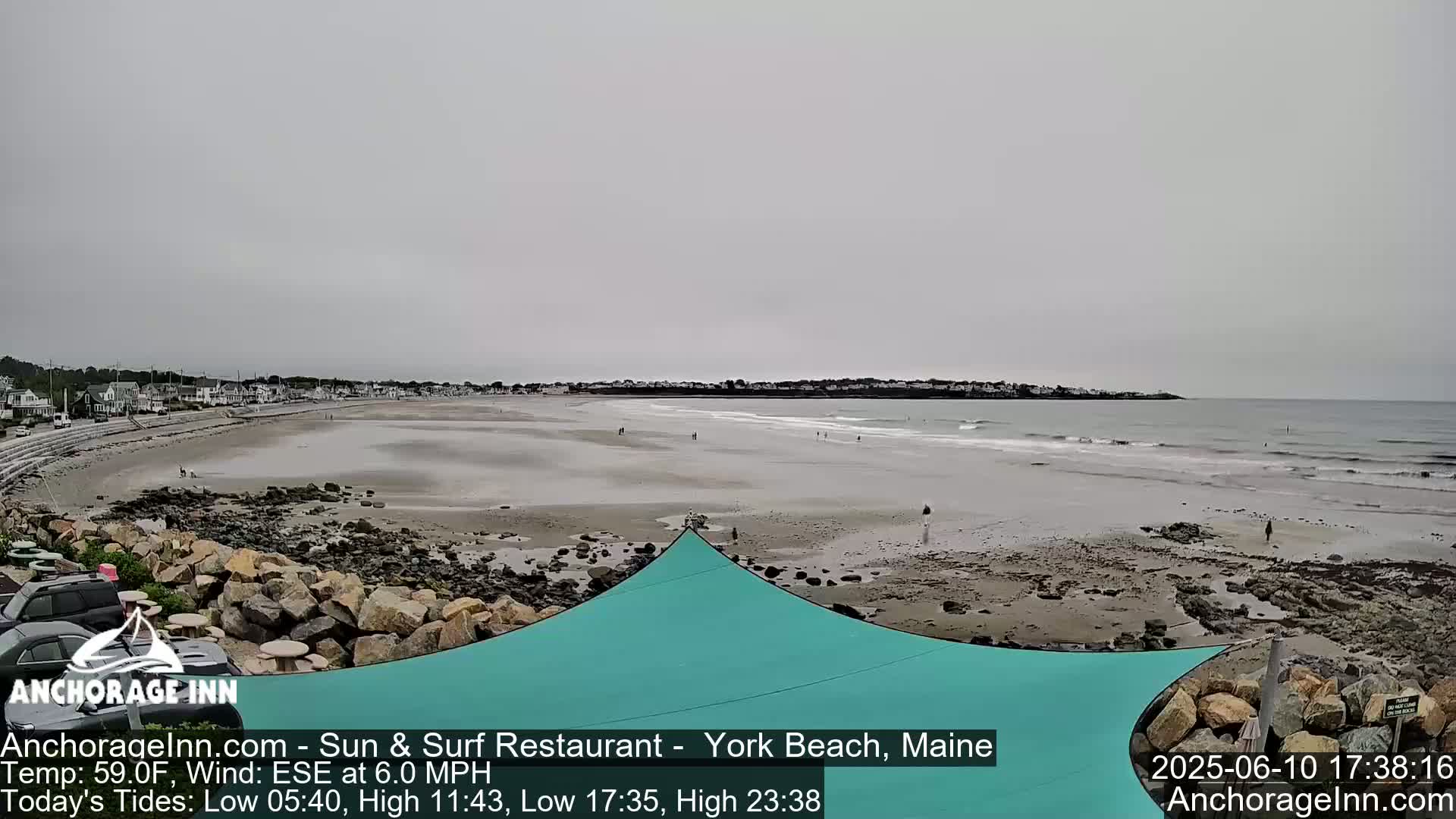 York Beach Ocean Surf Live Cam- Maine, USA