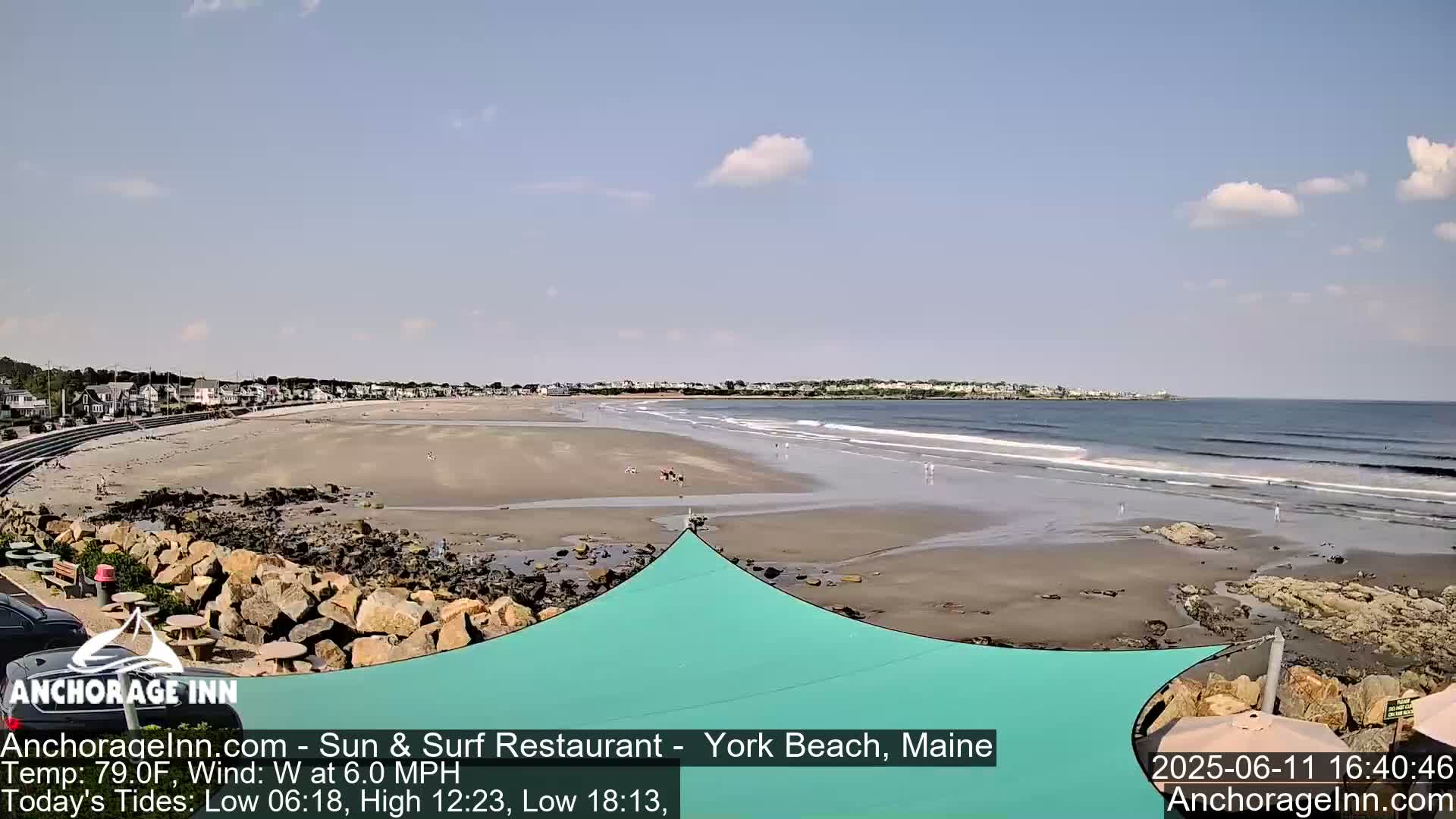 York Beach Ocean Surf Live Cam- Maine, USA