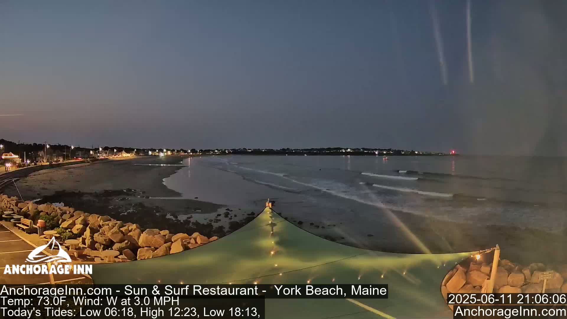 York Beach Ocean Surf Live Cam- Maine, USA