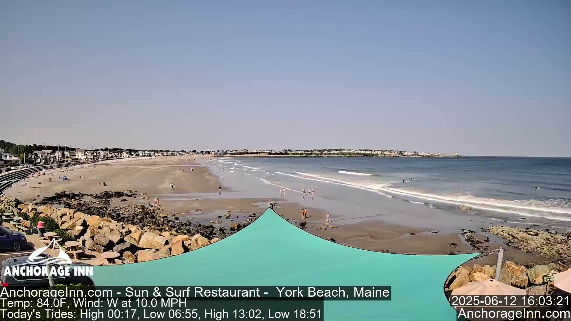 York Beach Ocean Surf Live Cam- Maine, USA
