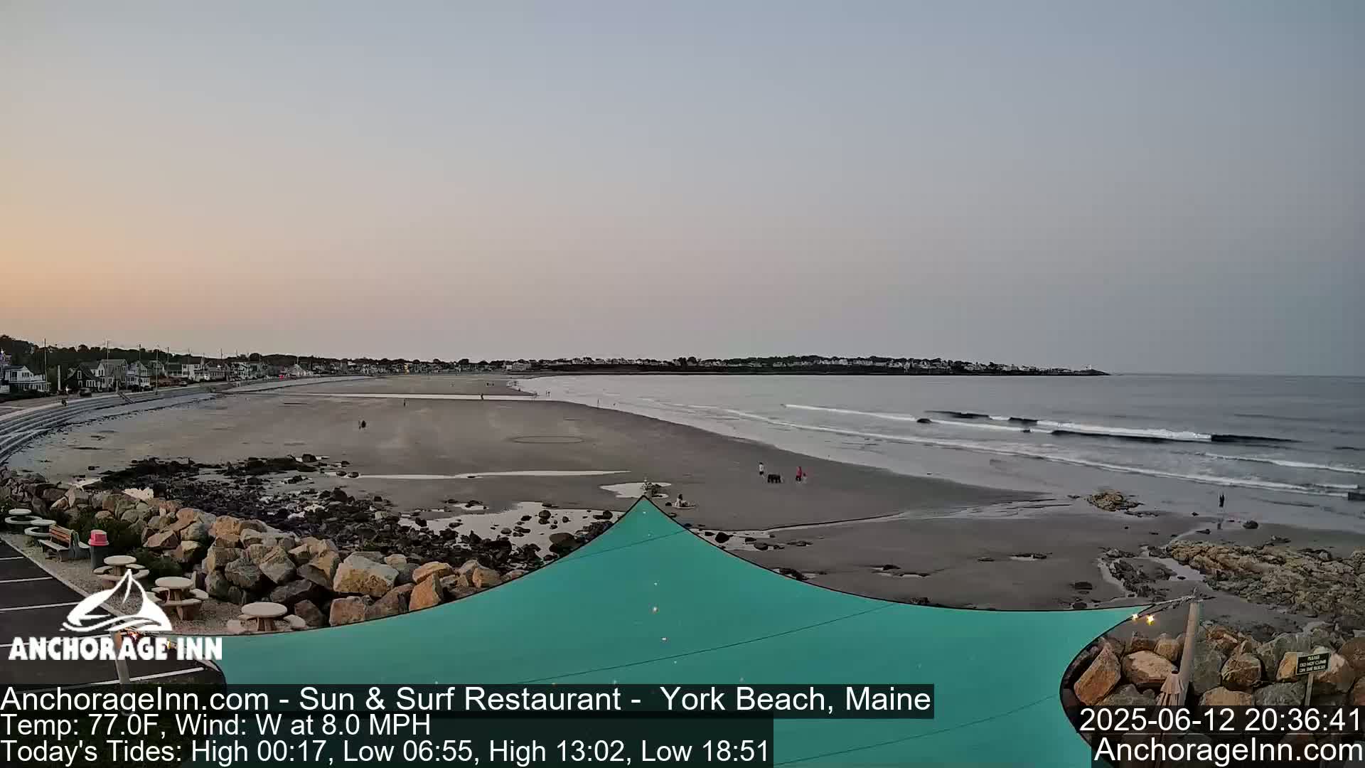 York Beach Ocean Surf Live Cam- Maine, USA