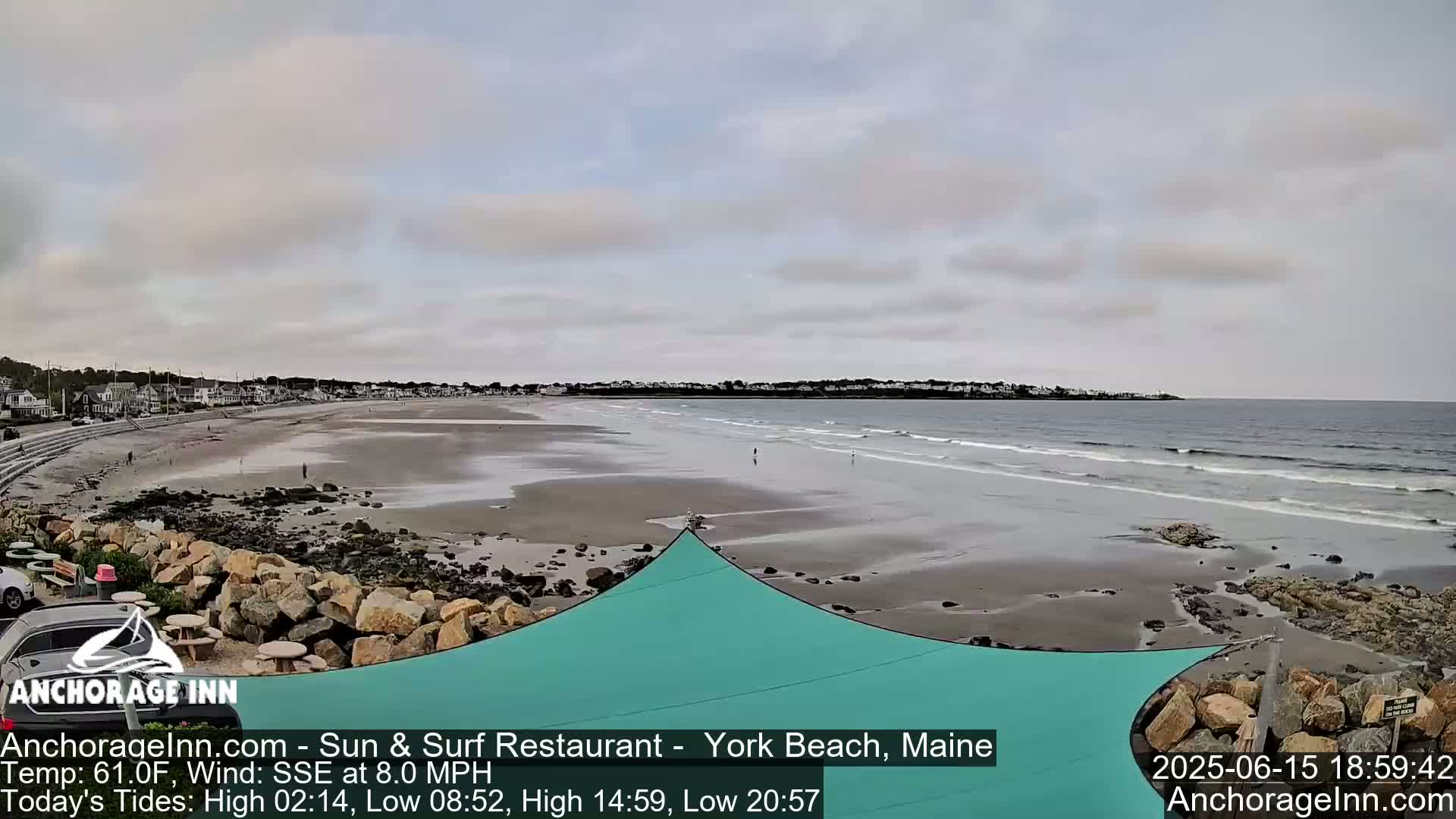 York Beach Ocean Surf Live Cam- Maine, USA