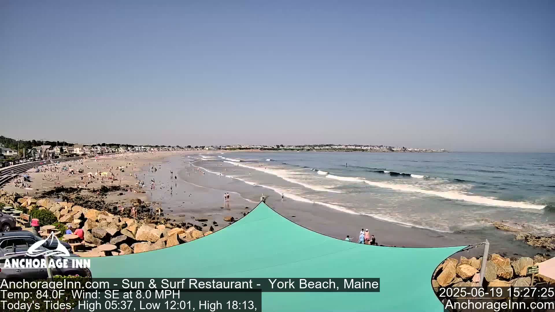 York Beach Ocean Surf Live Cam- Maine, USA