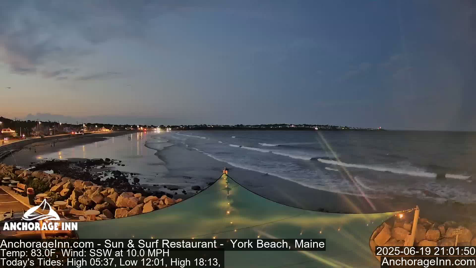 York Beach Ocean Surf Live Cam- Maine, USA