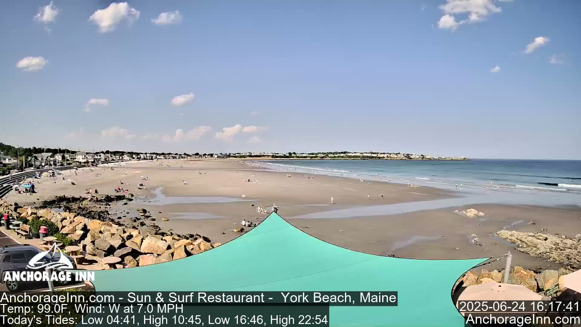 York Beach Ocean Surf Live Cam- Maine, USA
