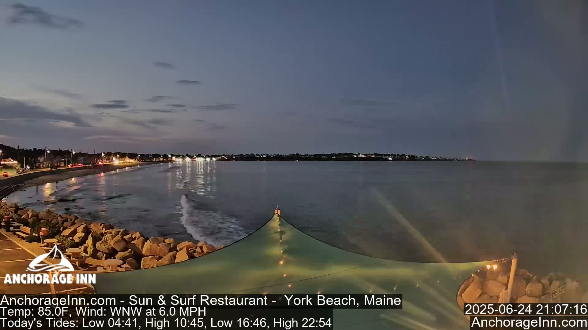 York Beach Ocean Surf Live Cam- Maine, USA