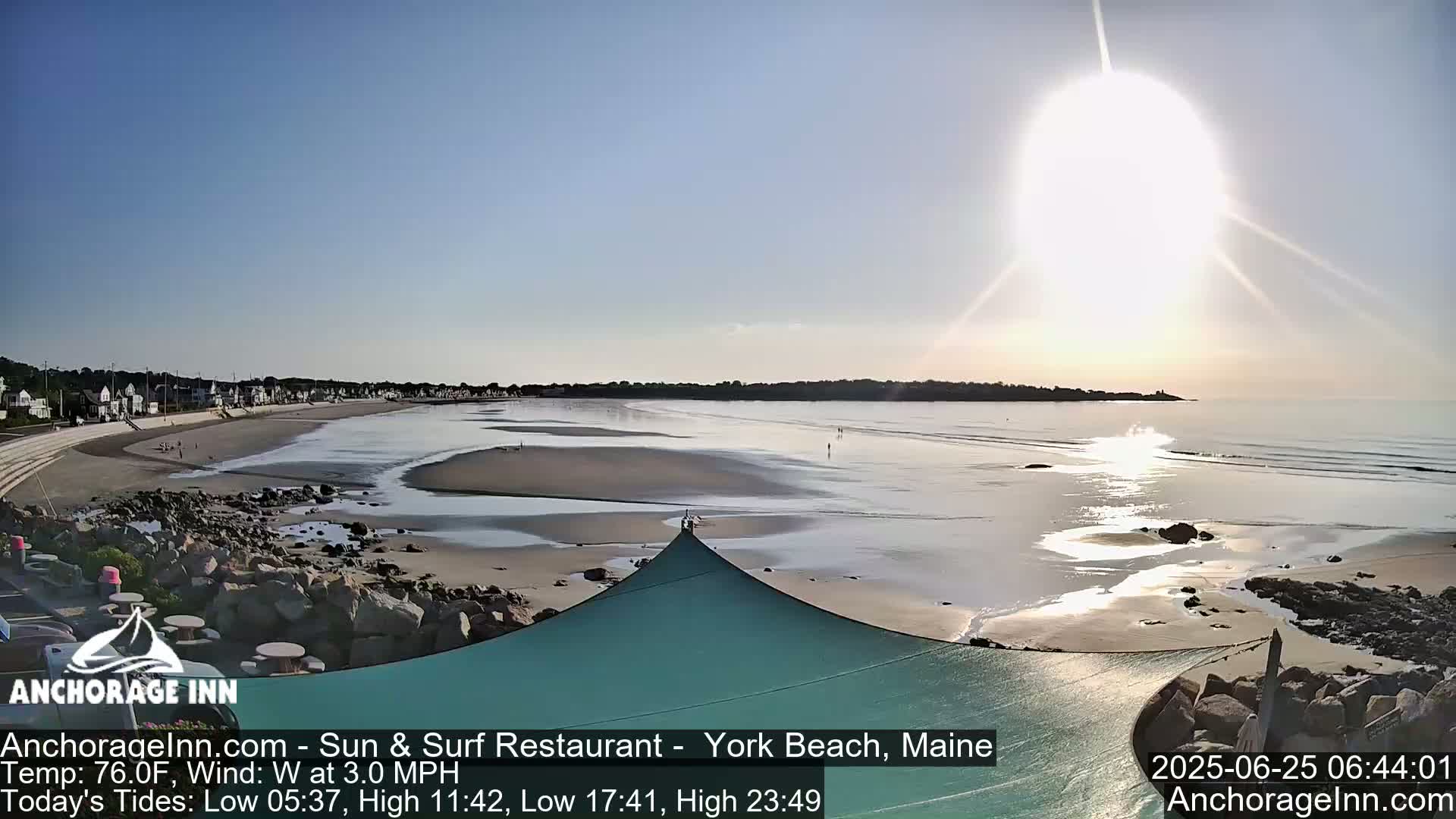 York Beach Ocean Surf Live Cam- Maine, USA