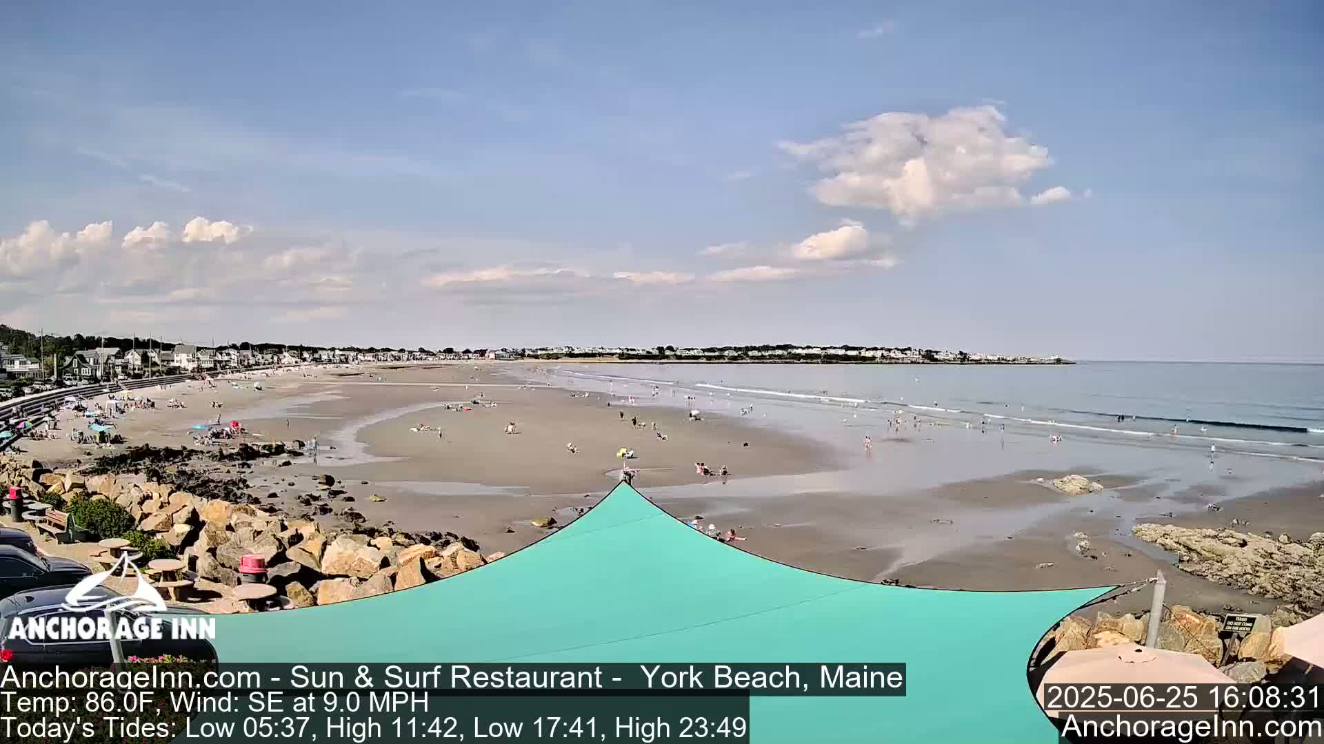 York Beach Ocean Surf Live Cam- Maine, USA