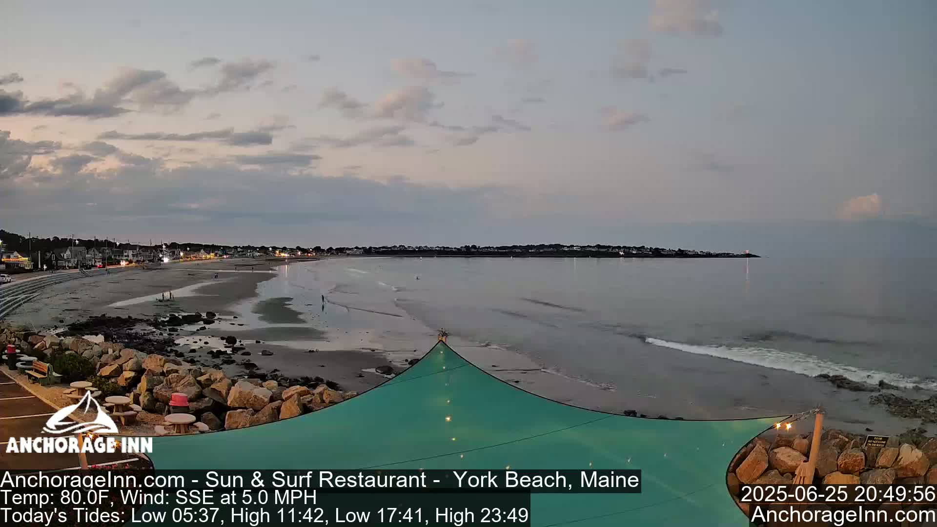 York Beach Ocean Surf Live Cam- Maine, USA