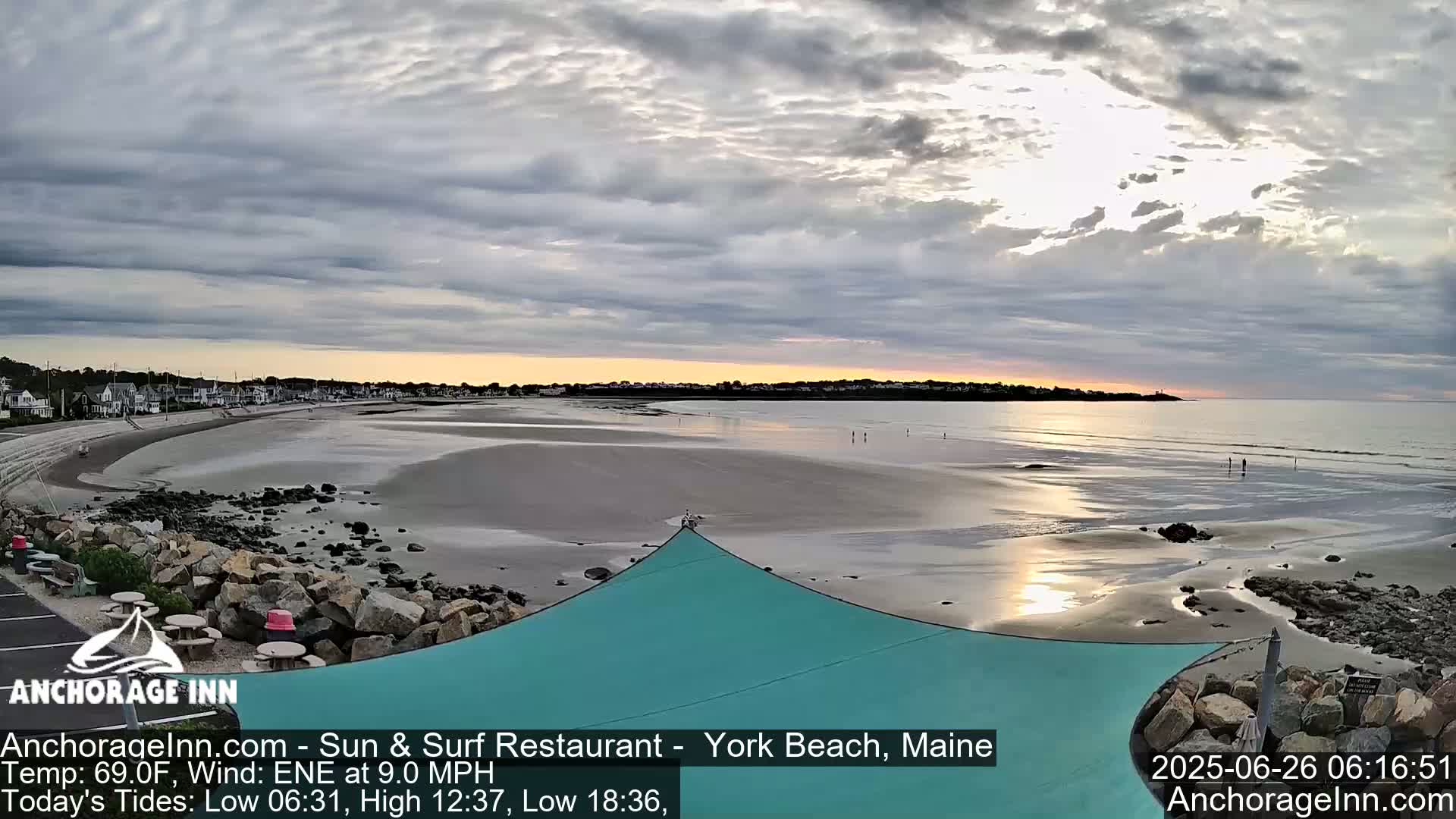 York Beach Ocean Surf Live Cam- Maine, USA