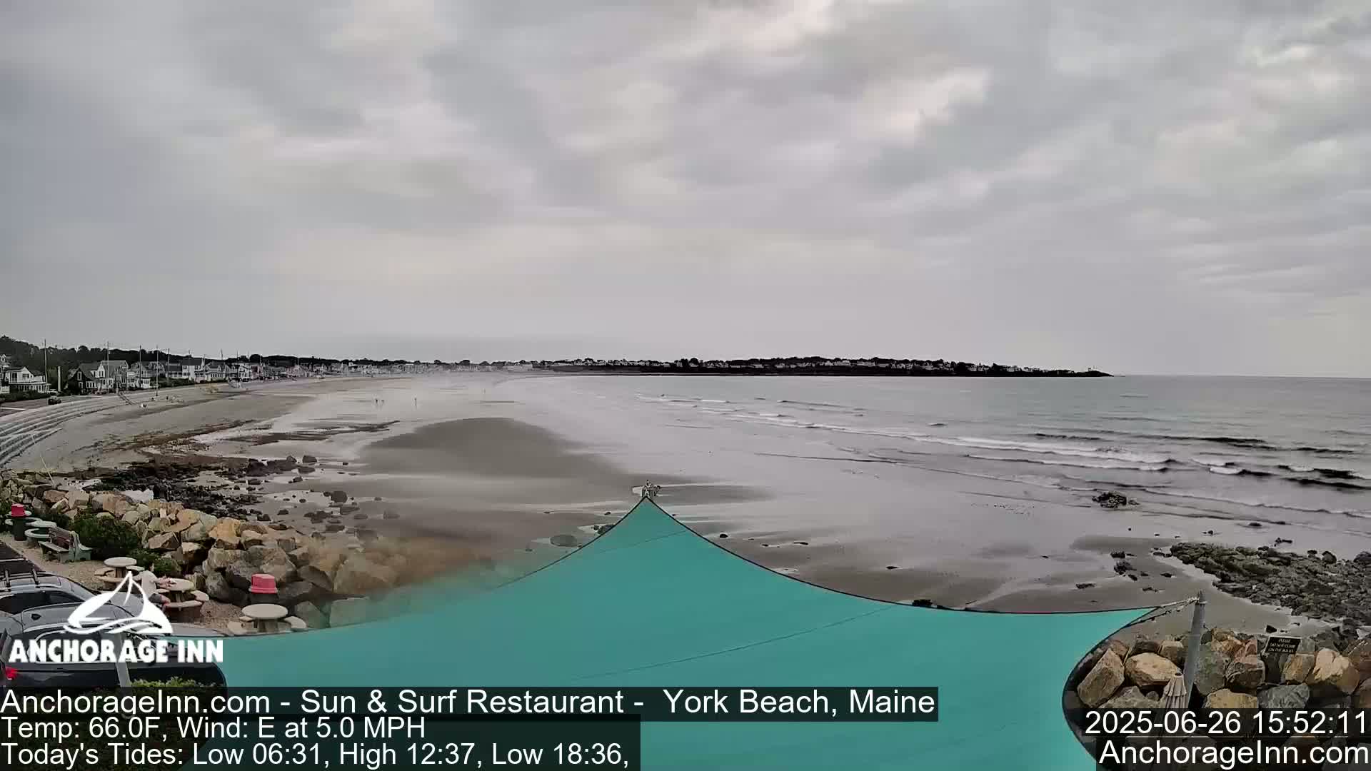 York Beach Ocean Surf Live Cam- Maine, USA