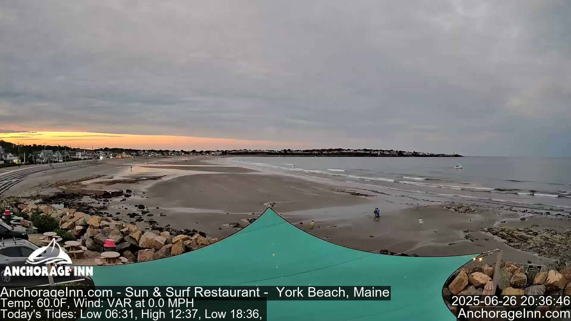 York Beach Ocean Surf Live Cam- Maine, USA