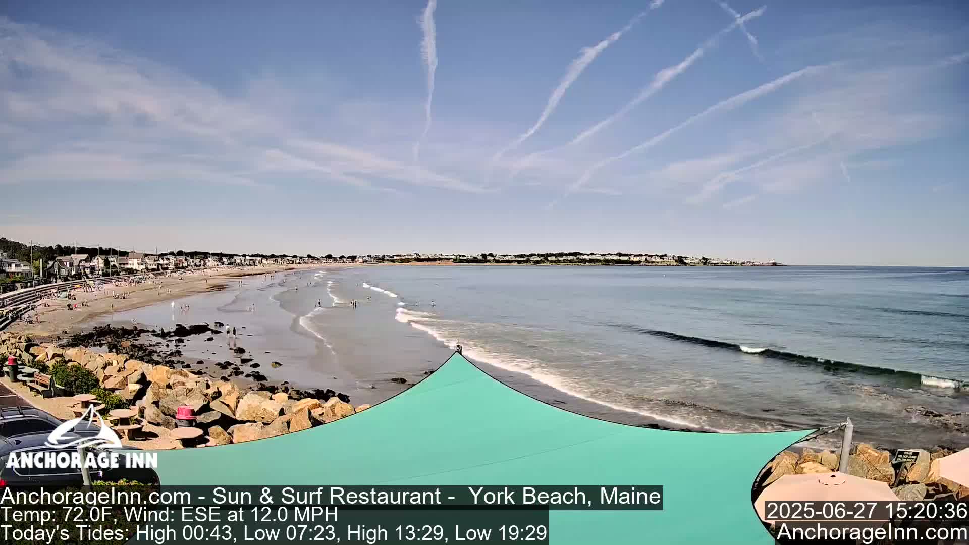 York Beach Ocean Surf Live Cam- Maine, USA
