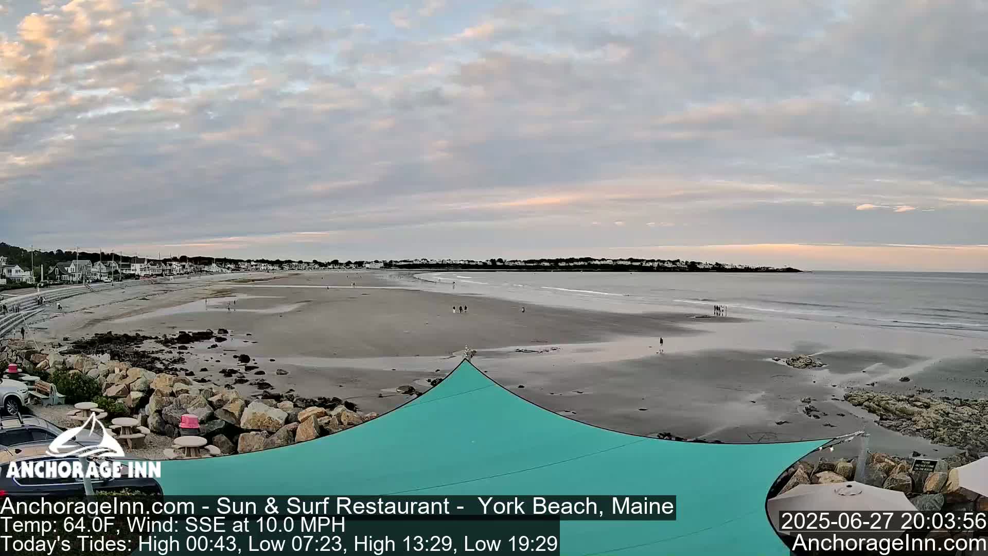 York Beach Ocean Surf Live Cam- Maine, USA