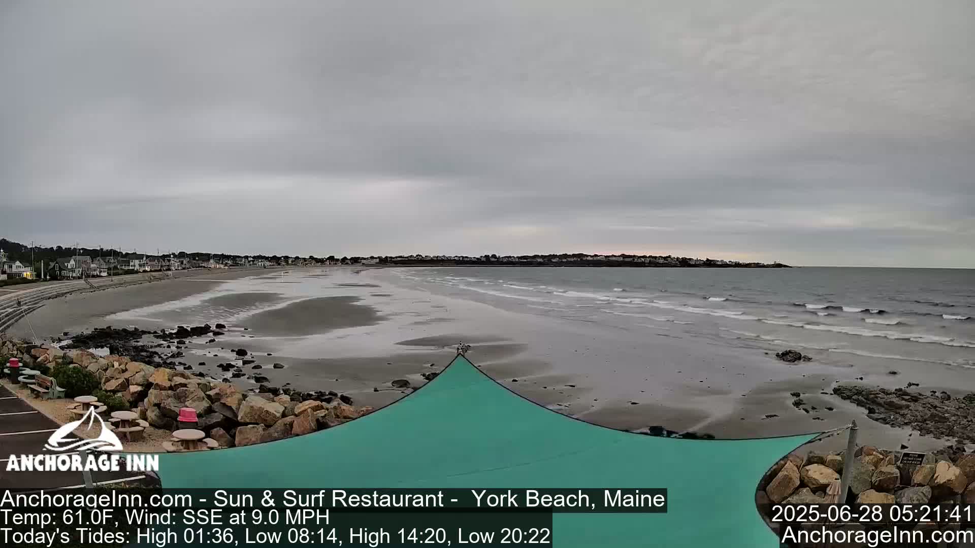 York Beach Ocean Surf Live Cam- Maine, USA