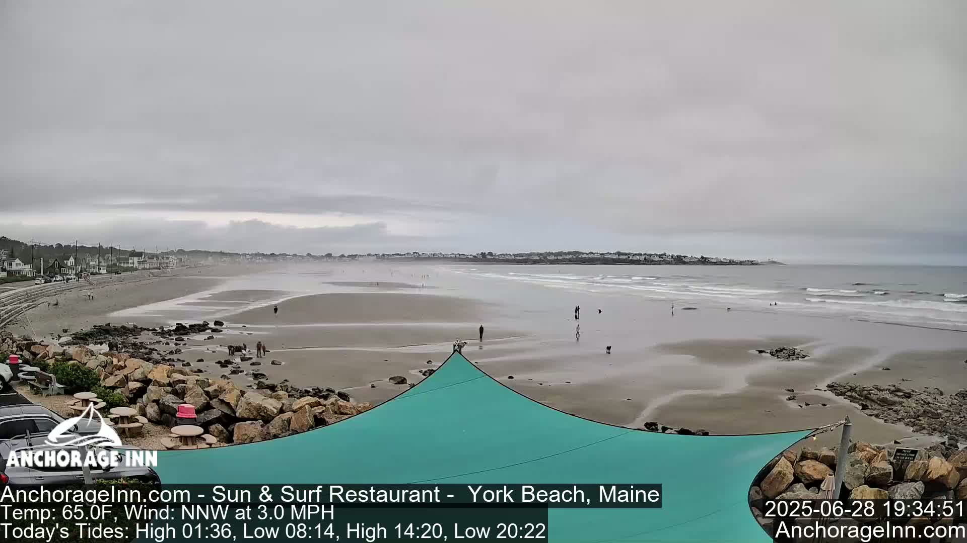 York Beach Ocean Surf Live Cam- Maine, USA