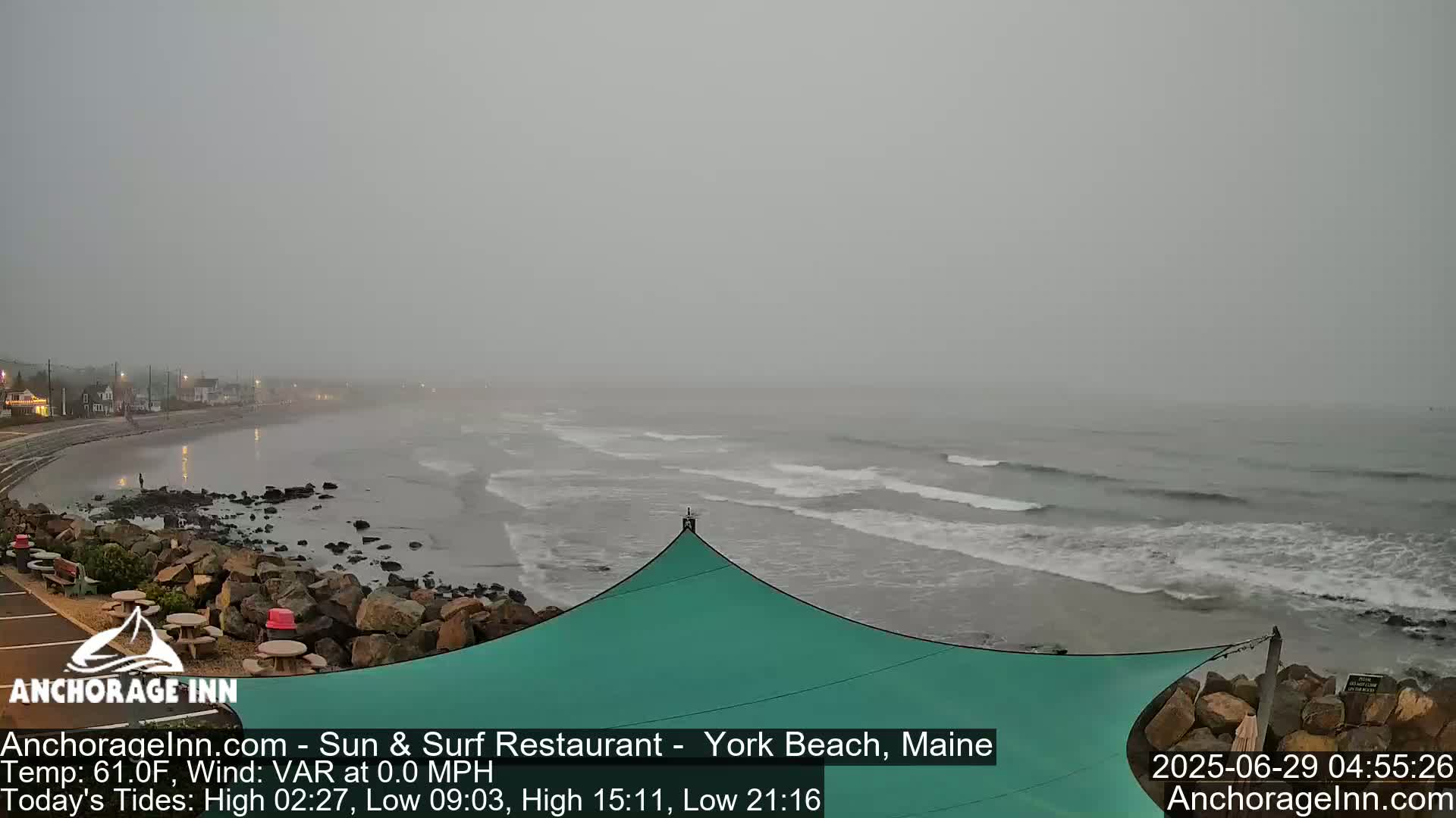 York Beach Ocean Surf Live Cam- Maine, USA