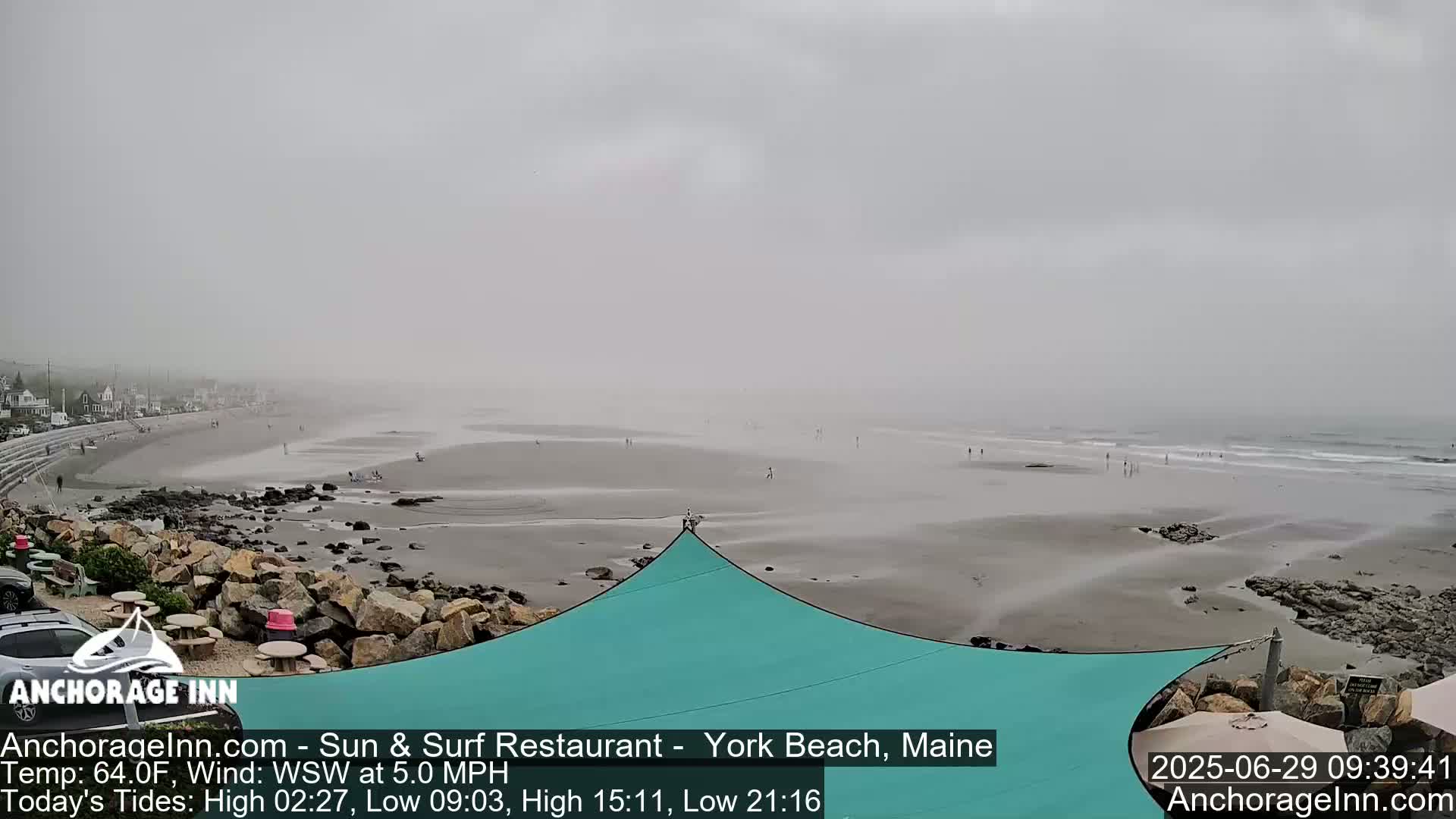 York Beach Ocean Surf Live Cam- Maine, USA