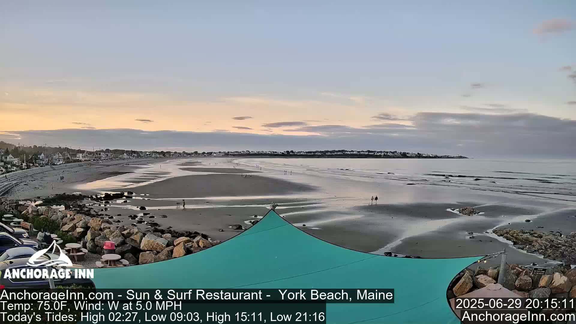 York Beach Ocean Surf Live Cam- Maine, USA