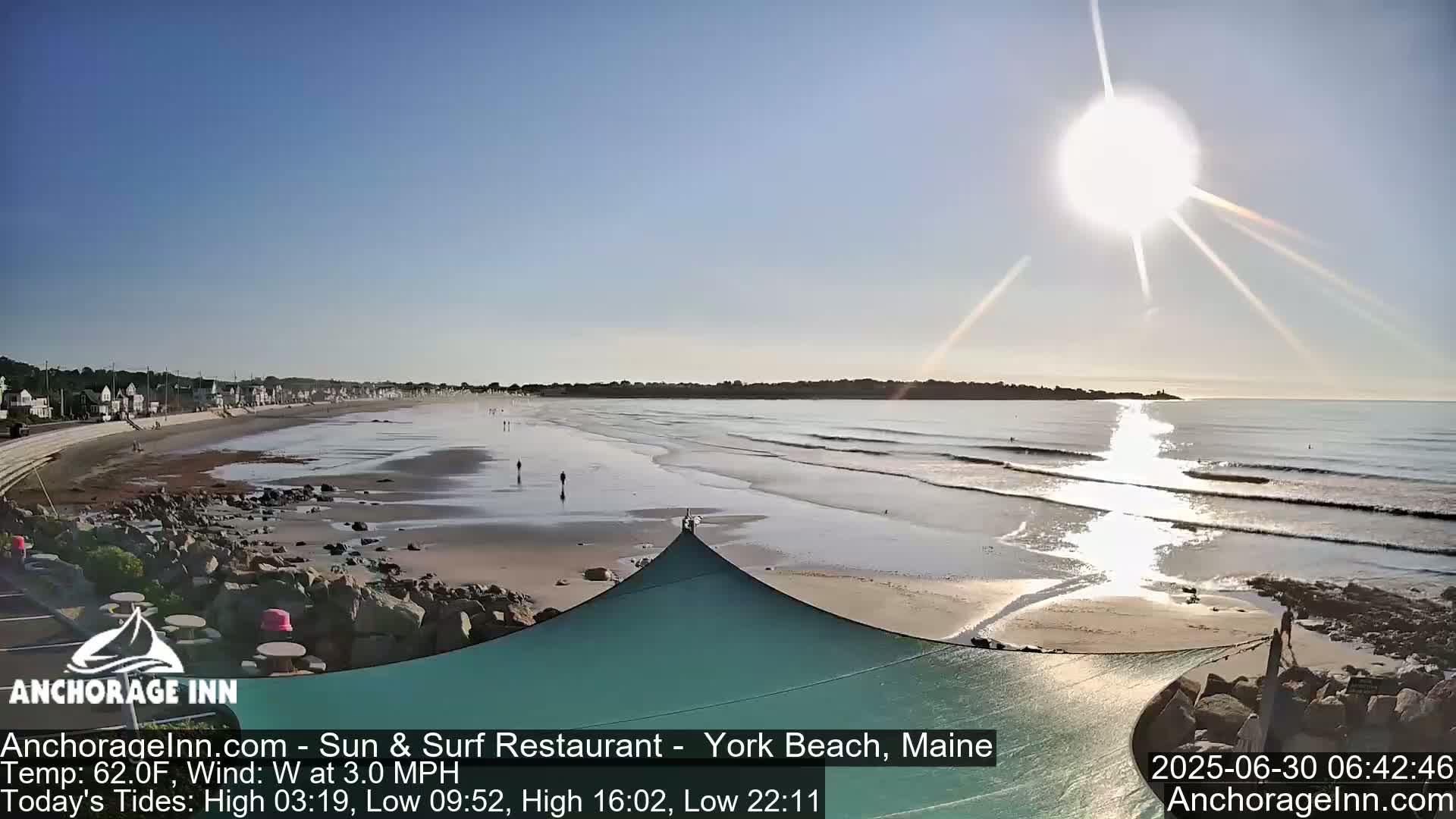 York Beach Ocean Surf Live Cam- Maine, USA